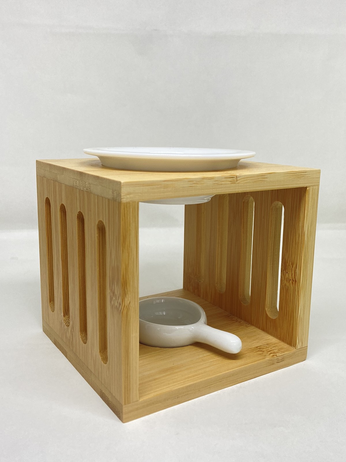 Wood burner with oil